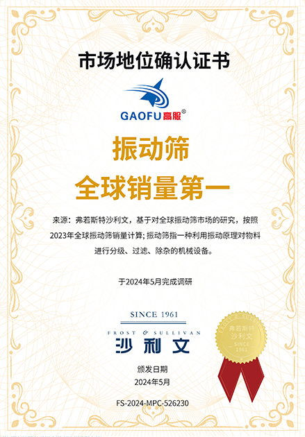 振动筛全球销量第一